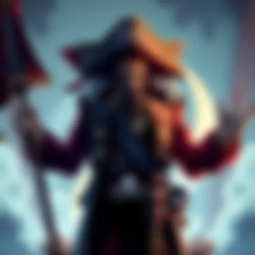 Blackbeard stands confidently, showcasing his pirate attire and a menacing grin, symbolizing his role as the final villain in One Piece.