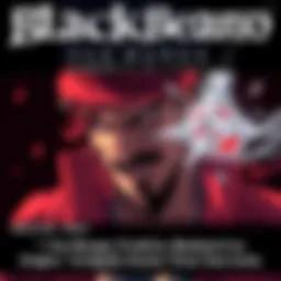 Illustration of Blackbeard from fan manga, showing him with a dark background and hints of his connection to Rocks, emphasizing an adoption theme.
