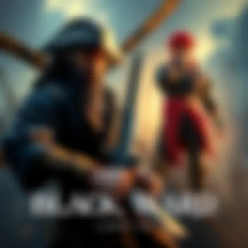 Blackbeard stands ready for battle against Law and Kidd in Wano, showcasing their unique fighting styles and expressions of determination.