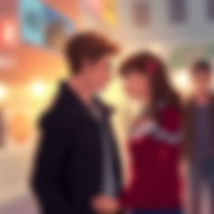 Blake and Ruby share a moment, showcasing their strong bond and chemistry, while Yang stands in the background looking unsure.