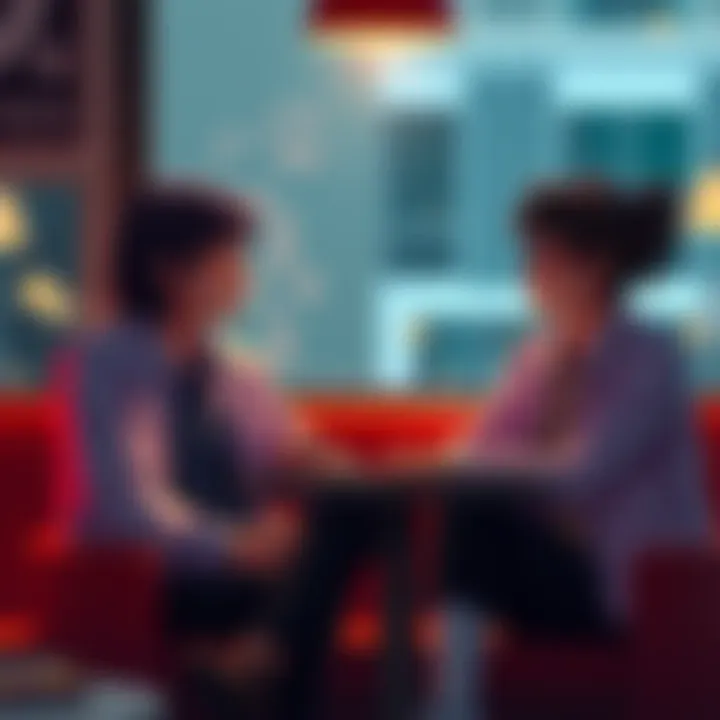 Blake and Yang sit together, sharing a heartfelt conversation about Blake's leaving, showing their emotional bond.