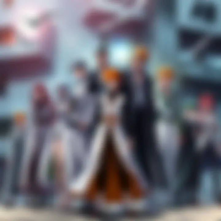 Main characters from Bleach standing together, highlighting key themes and messages of the series.