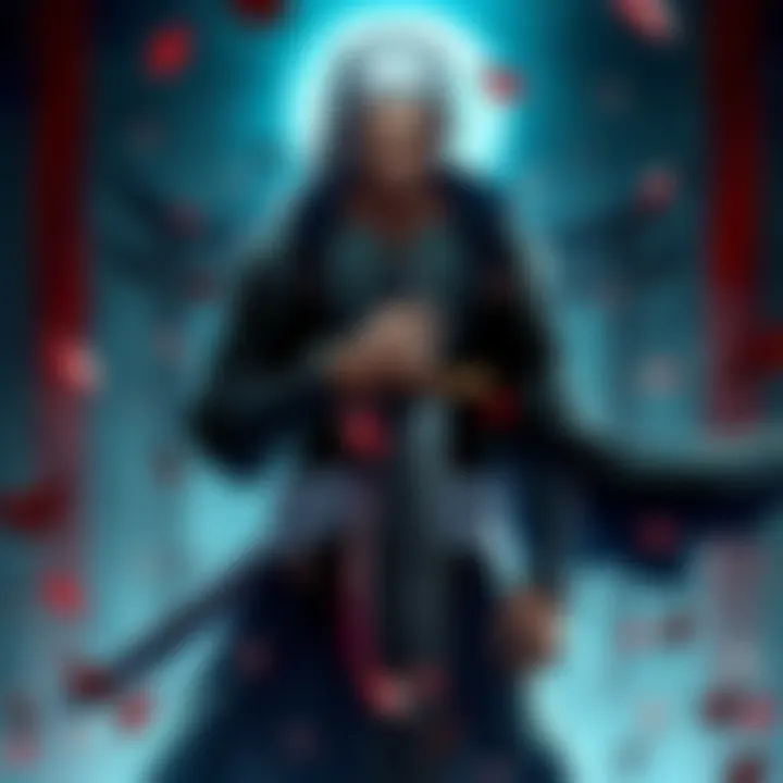 A Bleach character stands stoically, holding a sword, with a serious expression that reflects a tragic past and untapped potential.