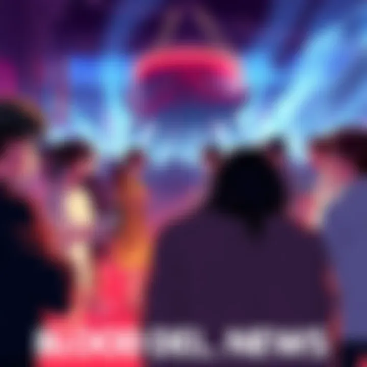 Fans engaging in a lively debate about the blood devil contract details, with art by demonhonho displayed in the background.