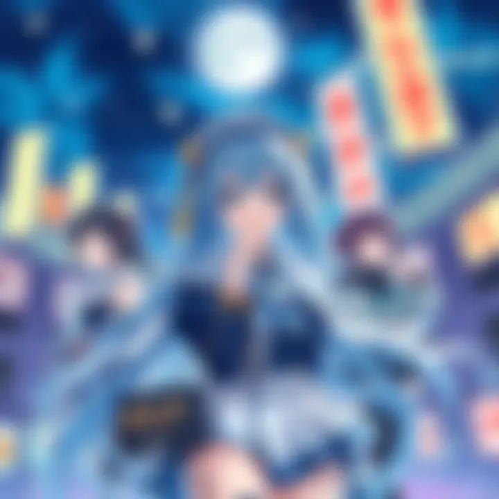 Illustration of Blue Lock characters Isagi and others in a tarot-themed art style at Atre Akihabara event