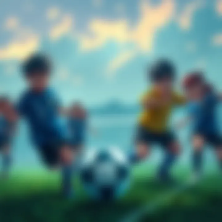 Several characters from Blue Lock engage in a tense soccer match, showcasing determination and emotion on their faces, highlighting the challenges they face in the story.