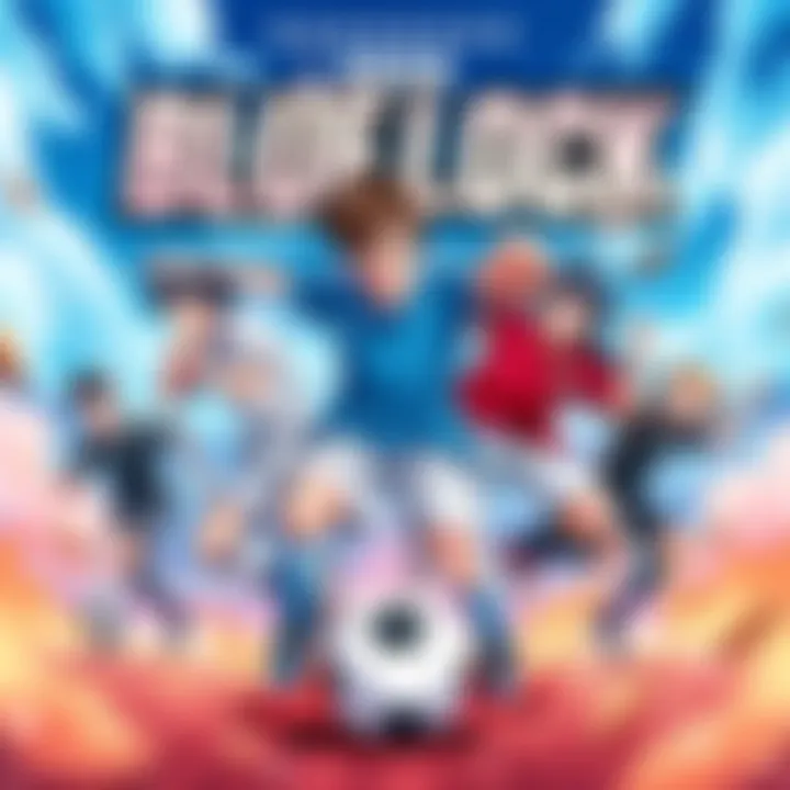 Cover of Blue Lock featuring dynamic soccer action and excited characters