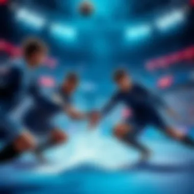 Players in Blue Lock demonstrating effective flow techniques during a match