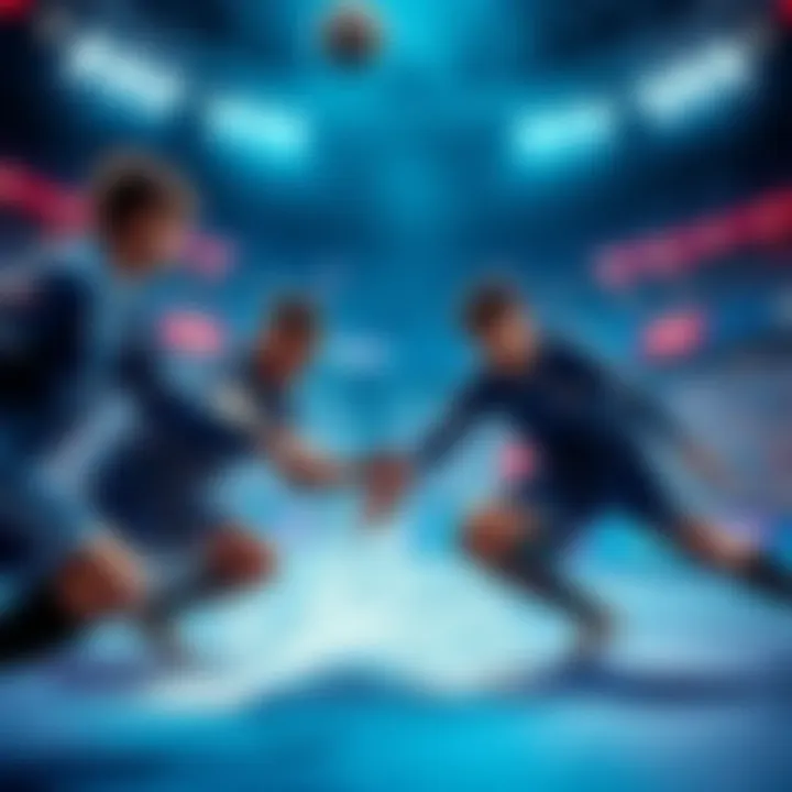 Players in Blue Lock demonstrating effective flow techniques during a match