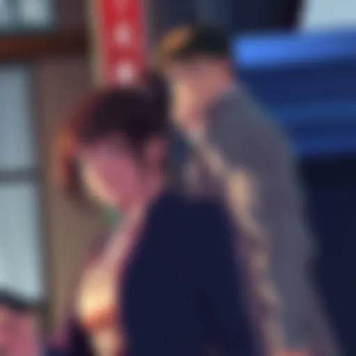Miyuki and George in a tense moment, highlighting their bodyguard dynamics in Episode 3.