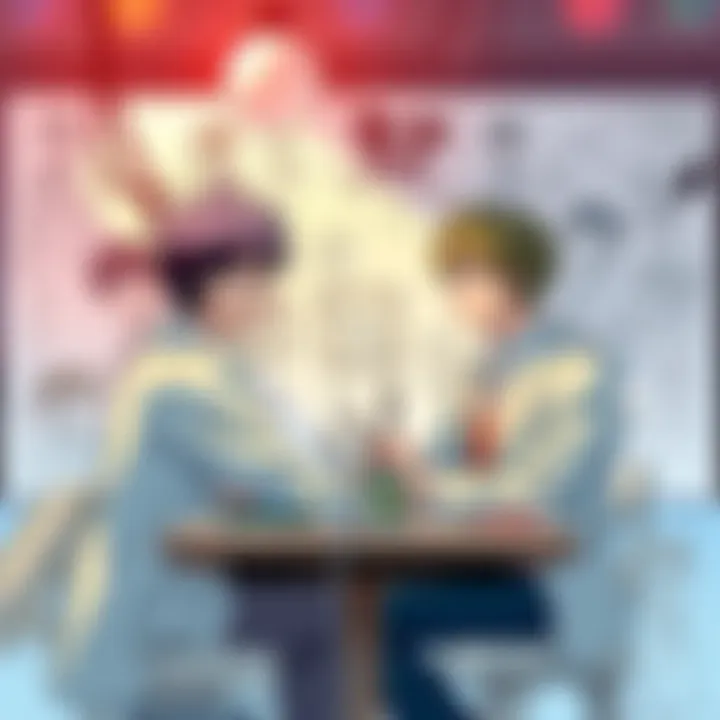 An imaginative scene showing Boichi and Fujimoto brainstorming ideas together, surrounded by sketches of their characters and storylines, hinting at an epic manga conclusion.