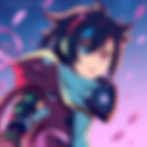 A vibrant illustration of an original character from Boku no Hero created for InternationalPut7194, showcasing the character's unique features and style.
