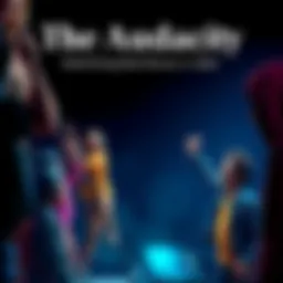 A group of diverse people engaging in bold activities like rock climbing and public speaking, showcasing audacity in 2026.