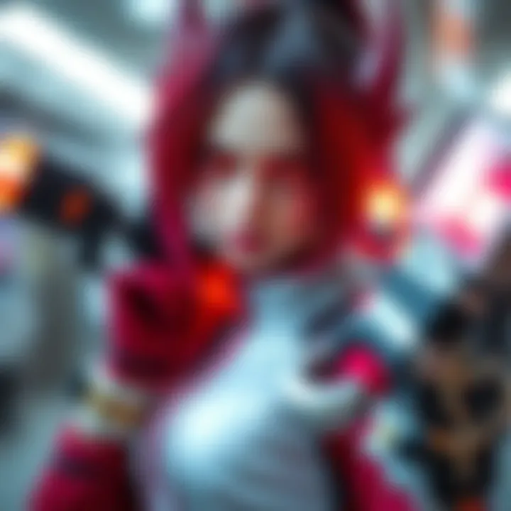 Bomb Devil Reze Cosplay A detailed Bomb Devil Reze cosplay showcasing vibrant colors and creative design, highlighting the character's signature features.