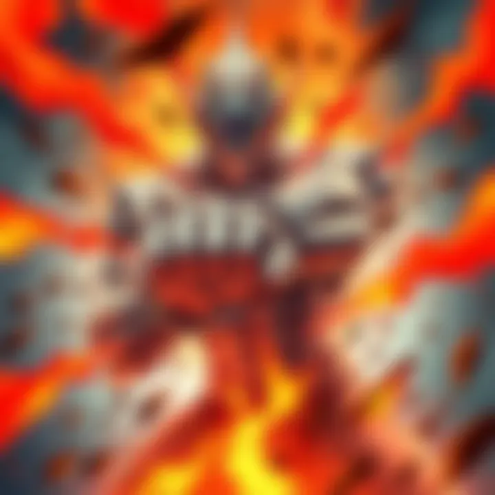 Boros, a powerful character from the manga, gathers strength to unleash a massive punch, showing his muscular build and intense focus.