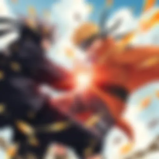 Boruto and Kawaki clash in an intense fight, showcasing their unique fighting styles and teamwork.
