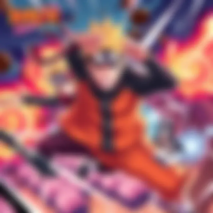 An illustration of Boruto in action, showcasing new characters and vibrant energy in a thrilling scene from Chapter 24