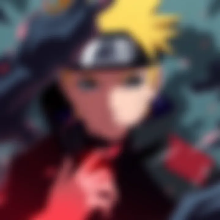 Boruto looks troubled, surrounded by shadows representing his inner turmoil, as he faces overwhelming responsibilities.