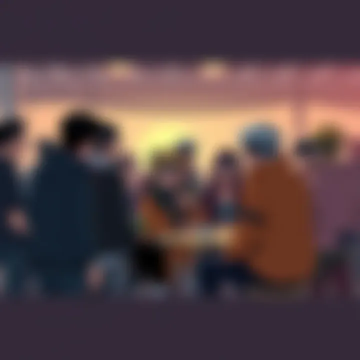 A group of Boruto fans sharing their thoughts and opinions about the series in a lively discussion