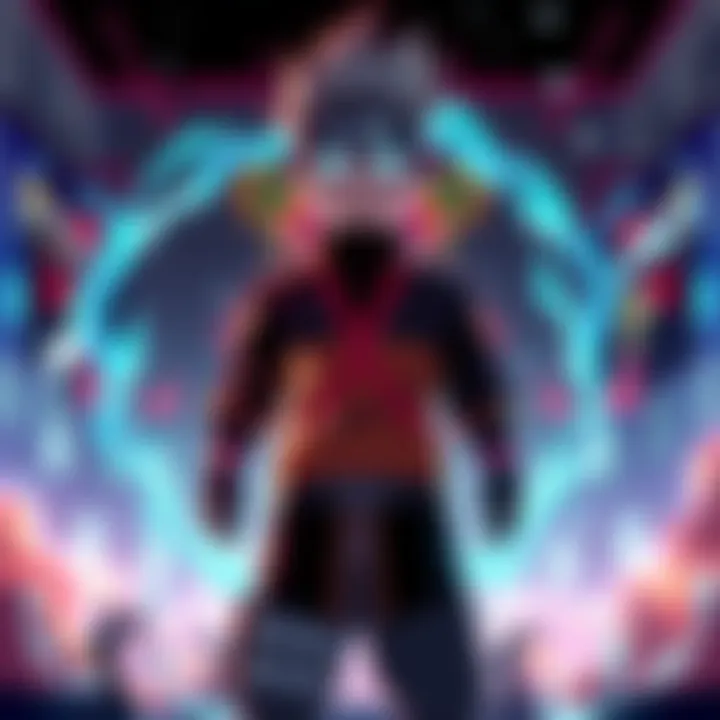 Boruto stands ready with glowing eyes, showcasing his Jougan power while wearing a new outfit.