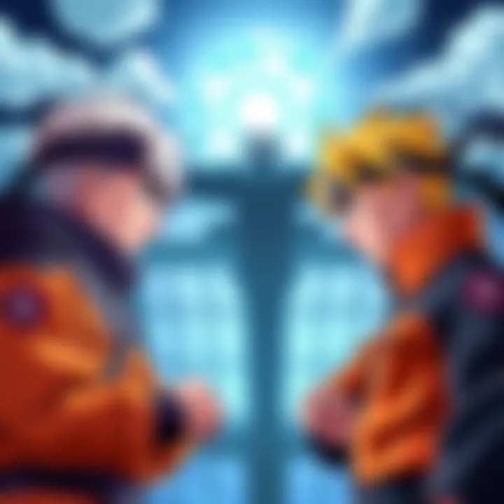Boruto and Naruto characters discussing their roles in the Ninja-Verse