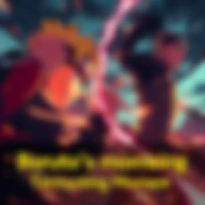 A dramatic scene from Boruto showing a character in a tense battle, capturing the excitement and shock of fans.