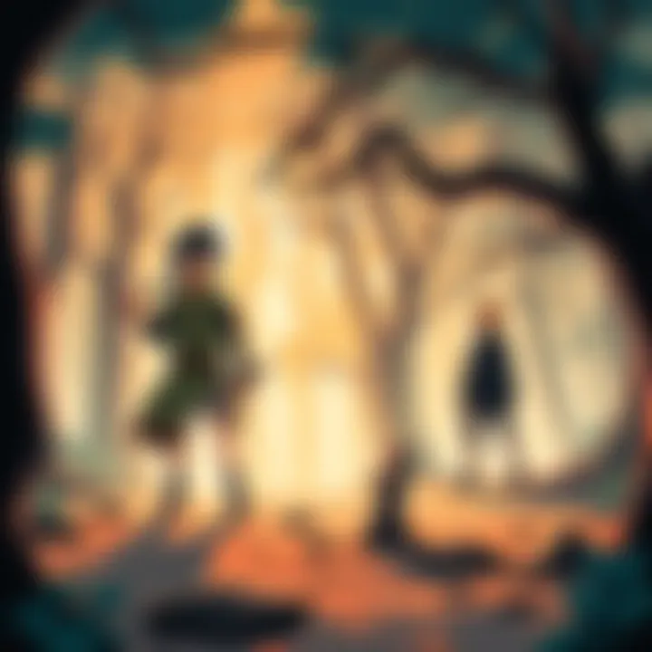 Boruto trains alongside Sasuke and Kojin in a forest setting, showcasing their bond and development.