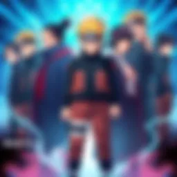 Updated poster featuring all characters from Boruto: Two Blue Vortex, showcasing their roles and connections in the series.