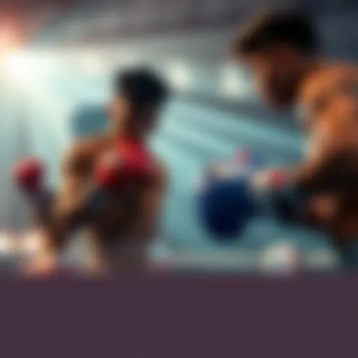 Three boxers from Ippo's generation training and preparing for their matches, showcasing their determination and potential to become world champions.