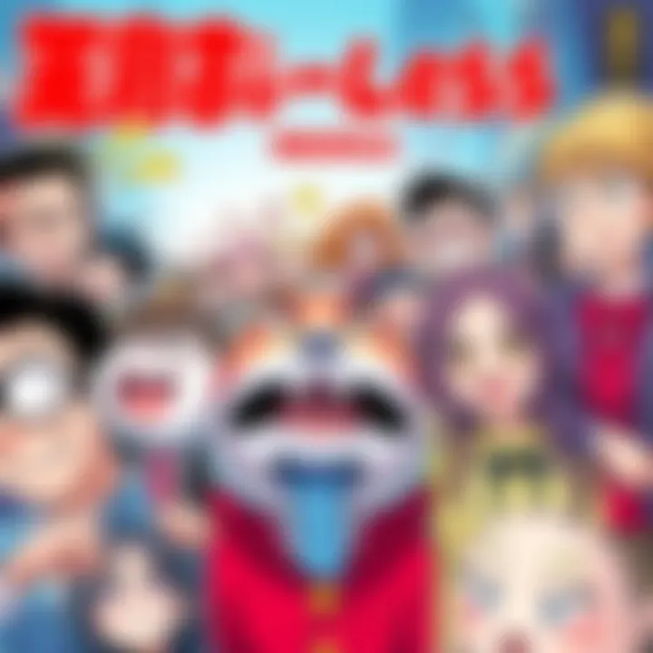 A vibrant cover featuring characters from popular brainless manga, showcasing funny expressions and silly scenarios, capturing the spirit of humor and wackiness.