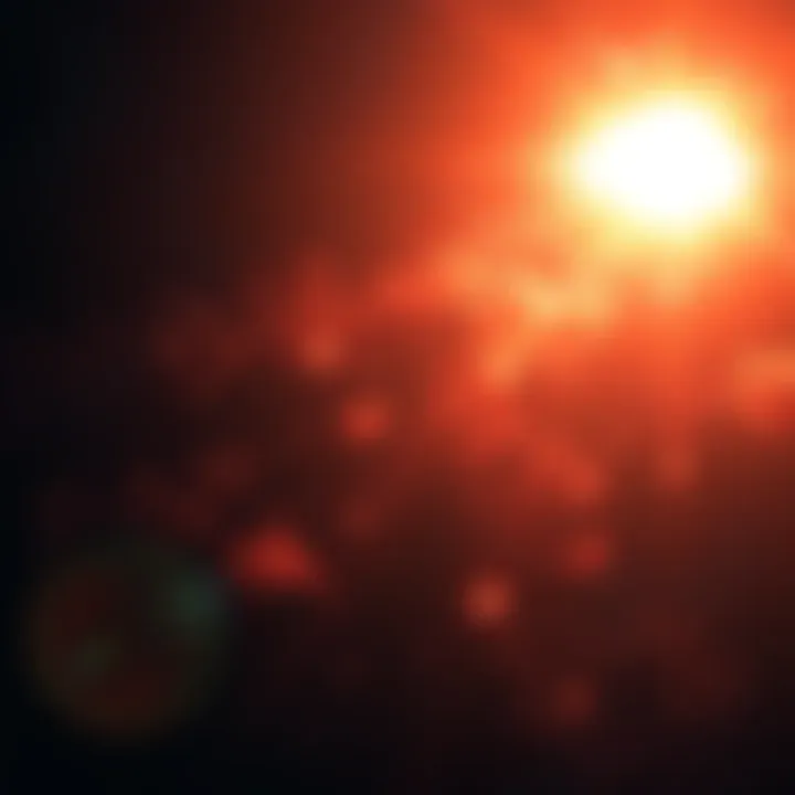 Illustration of a bright supernova shining in a dark cosmic background, symbolizing Urogue's potential emergence.