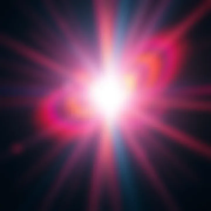 A bright light with swirling colors symbolizing the controversial last minute Fusions theory, suggesting high cope levels and unexpected ideas