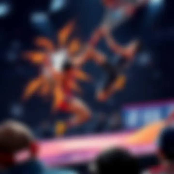 Bro Seija's Surprising Move Bro Seija performs an unexpected and impressive move during a match, shocking the crowd around him.