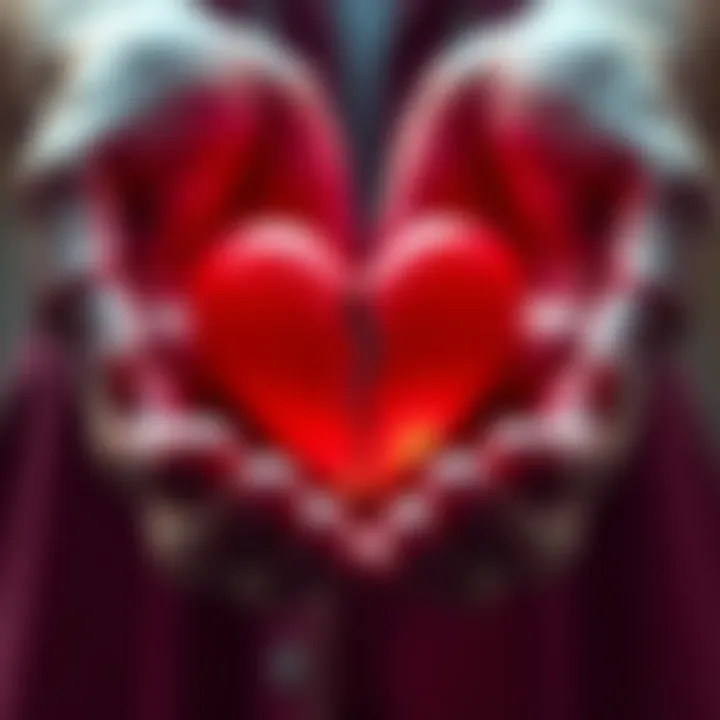 A pair of hands holding a broken heart symbol, representing emotional pain and disconnection in relationships.