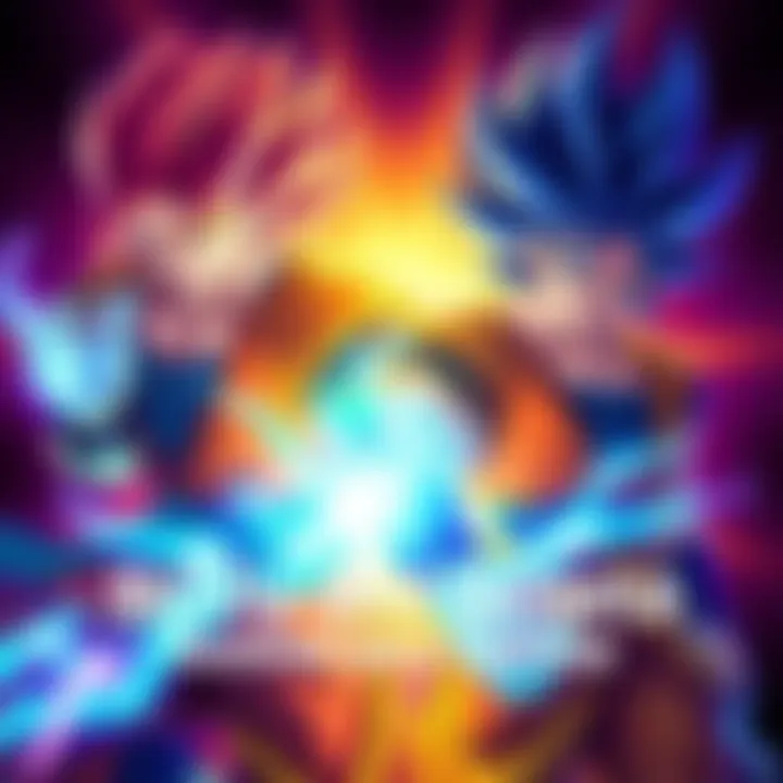 Broly and Gogeta Anniversary Update Broly and Gogeta, showcasing new animations and designs in the latest anniversary update, with vibrant colors and dynamic poses.