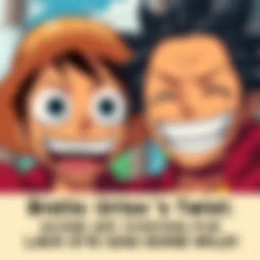 Brook and Usopp laughing, with exaggerated eye expressions in a humorous scene