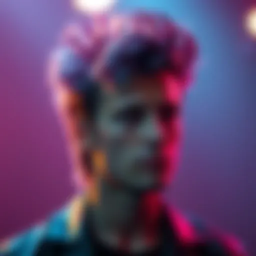 A close-up of Bruford showcasing his distinct hairstyle that connects to Love Deluxe's aesthetics.