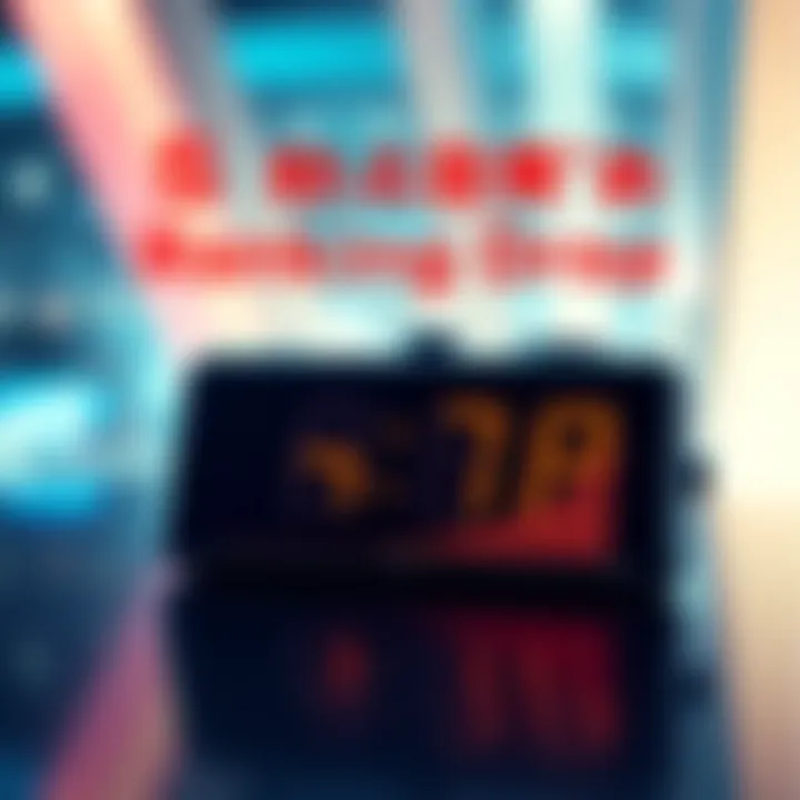 Countdown to Bumbei's Ranking Drop A digital clock showing countdown timer with a graph showing a downward trend in rankings, representing Bumbei's potential fall from top positions.