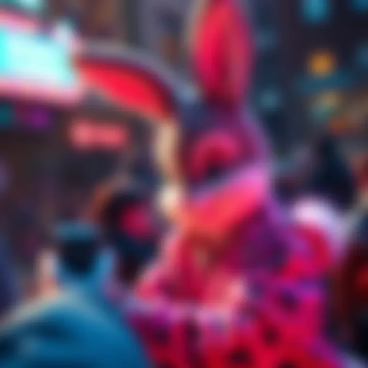 Bunny Calliope engaging with fans on social media platform