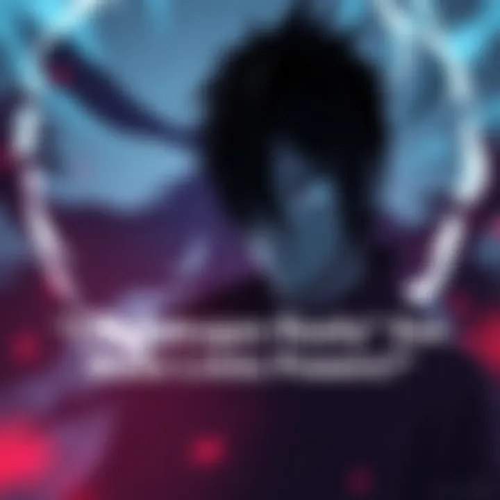 Byakugan Viewing Limbo Powers A character with Byakugan eyes observing a shadowy figure representing Madara's limbo technique in a dramatic setting.