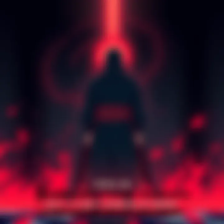 Byakuya standing alone with a somber expression, symbolizing loss and honor, surrounded by a dark background that reflects his tragic fate.