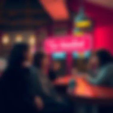 Ca-Needled Rumors A group of people discussing the phrase 'Ca-Needled' at a coffee shop, looking intrigued and sharing opinions.