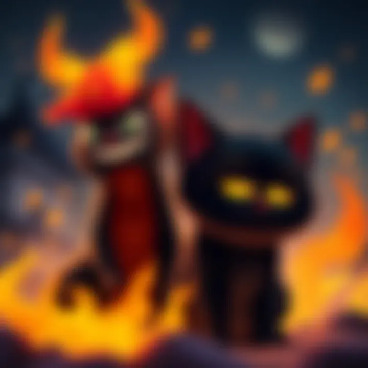 Calcifer and JiJi in Studio Ghibli Films Calcifer, a lively fire spirit, and JiJi, a black cat with a witty personality, both bring humor in their roles from Studio Ghibli films.