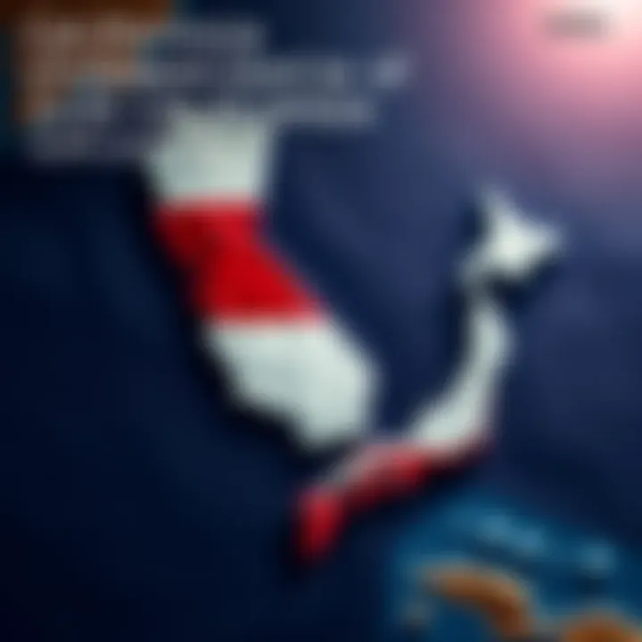 A visual comparison showing the size difference between California and Japan on a map