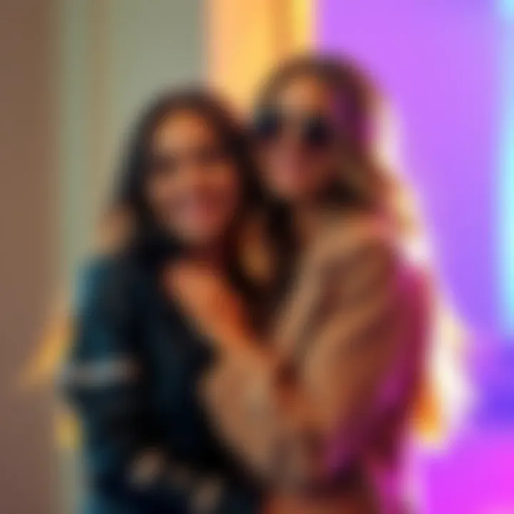 Calli and Gigi smiling and embracing each other, showcasing their strong friendship