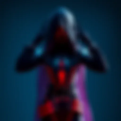 Calli showcases her new reaper outfit silhouette, highlighting dark attire with a hood and striking design elements, appealing to her fans.
