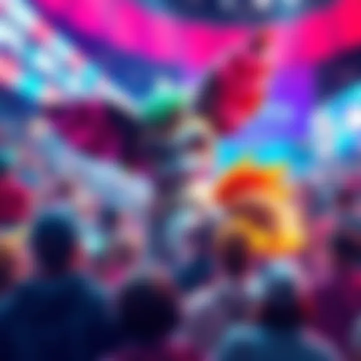 A colorful depiction of Calliopeon surrounded by fans and enthusiasts, showcasing its unique traits and appeal.