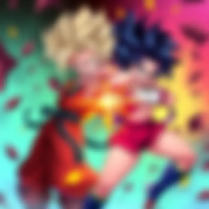 Caulifla and Kale Fanart Vibrant fanart featuring U7 Caulifla and Kale showcasing their fierce energy and dynamic fighting poses