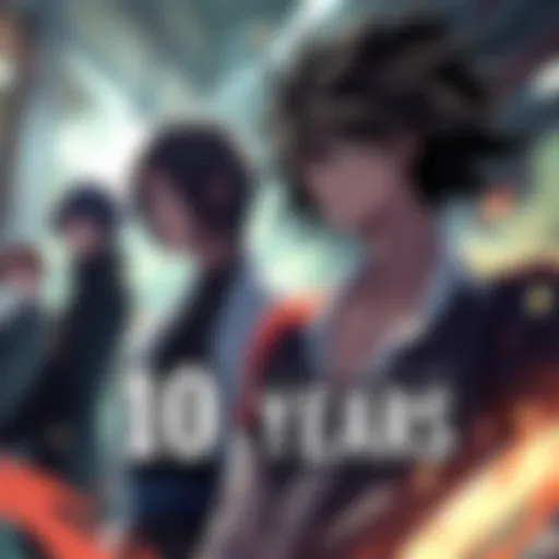 Fans celebrate the 10th anniversary with artwork featuring characters resembling dangai and full hogokyou Aizen.