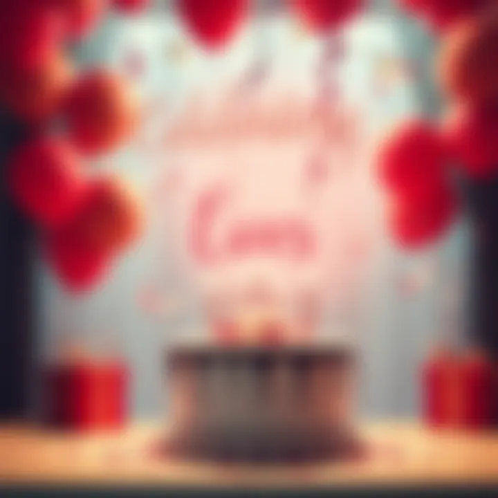 A celebration scene with balloons and a cake, symbolizing a creator's six-year journey.